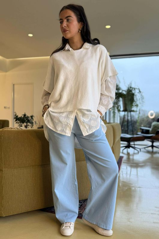  Luxury Wide Leg Magic Trouser Denim